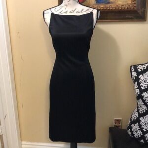 Tahari Draped beads and straps, low back, satiny lined stunning formal dress